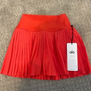 Alo Red Tennis Skirt